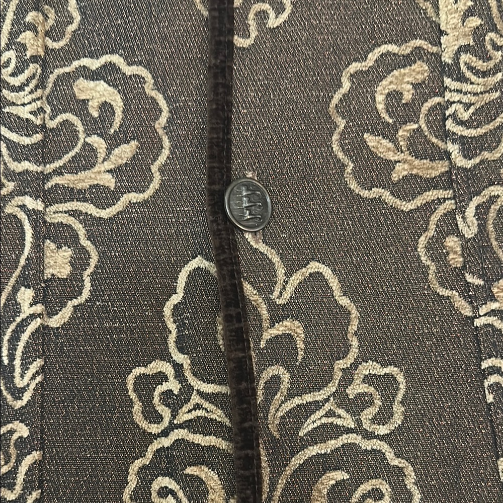 Handmade Brown and Cream Patterned Jacket - Picture 5 of 11